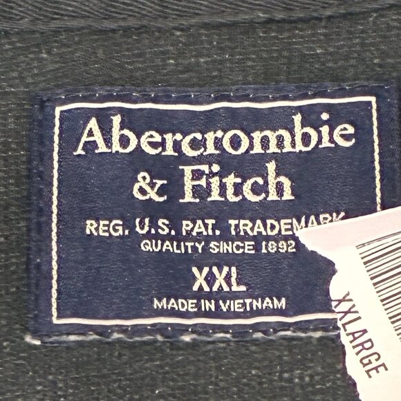 Abercrombie & Fitch 1/4 Zip Sweater Mens XXL Gray Long Sleeve Soft Casual Travel - Picture 2 of 8